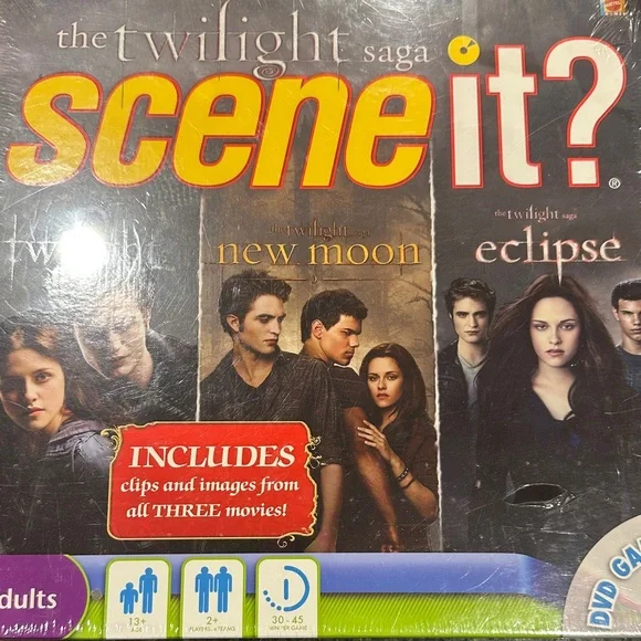 Twilight movie Saga Scene It? Deluxe DVD Game sealed NEW Bella Swan Trivia 2010